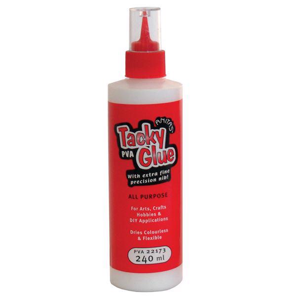 Tacky Glue - Hvid Hobbylim 240 ml (STOR flaske)