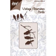 Joy Die - Vintage Flourishes / Birds on Branch