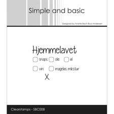 Simple and Basic Clear Stamp - Hjemmelavet