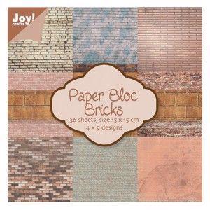 Joy Paper Bloc 6x6" - Bricks