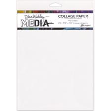 Dina Wakley Media - Collage Paper / Plain  20/Pkg