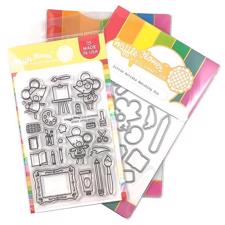 Waffle Flower Clear Stamp & Die Combo - Little Artists