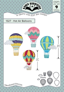 Karen Burniston Die - Hot Air Balloons