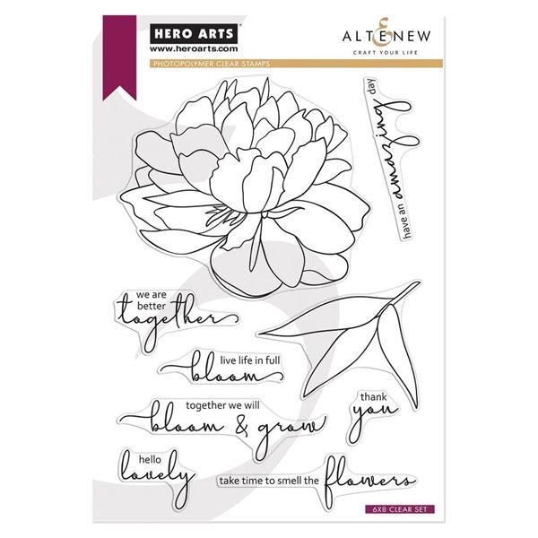 Hero Arts & Altenew Clear Stamp Set - Bloom and Grow