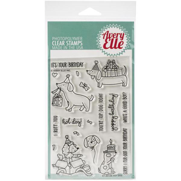 Avery Elle Clear Stamp - Hot Dog