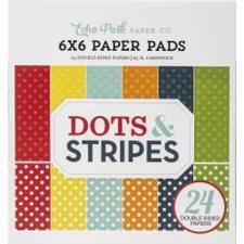 Echo Park Paper Pad 6x6" - Dots & Stripes / Summer