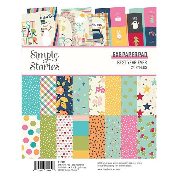 Simple Stories Paper Pad 6x8" - Best Year Ever