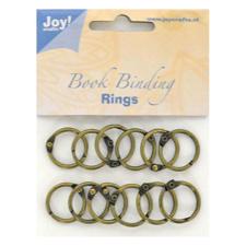 Joy Book Rings - Antik Bronze "20 mm"  12 stk.
