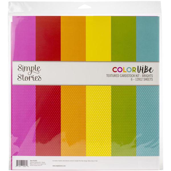  Simple Stories Color Vibe - Paper Pack 12x12" / Brights