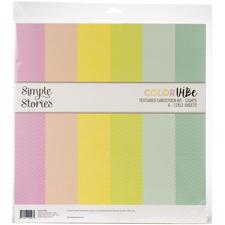 Simple Stories Color Vibe - Paper Pack 12x12" / Lights
