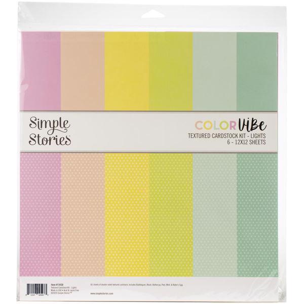 Simple Stories Color Vibe - Paper Pack 12x12" / Lights