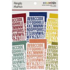 Simple Stories Color Vibe - Alpha Sticker Book / Bold