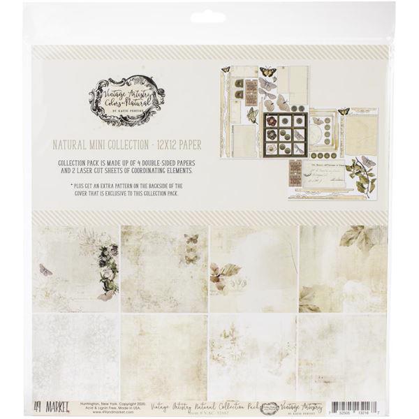 49 and Market Collection Pack 12x12" - Vintage Artistry Natural