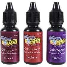 Crafter's Workshop & Ken Oliver ColorSparx Powders - Berry Punch