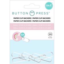 WRMK Button Press - Paper Clip Backers (small) (5 sæt)