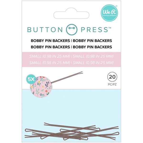 WRMK Button Press - Bobby Pin Backers (small) (5 sæt)