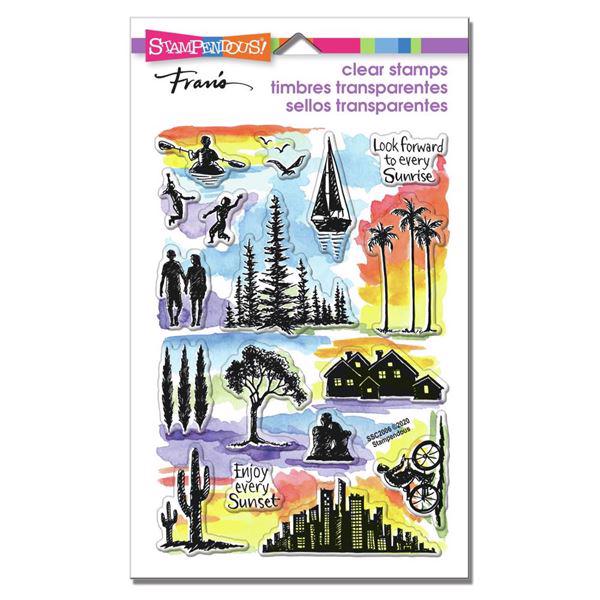 Stampendous Clear Stamp Set - Sunrise Sunset