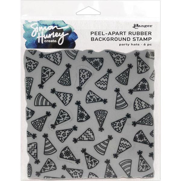 Simon Hurley Cling Stamp - Party Hats