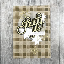 Dies Made With Love - Plaid Background