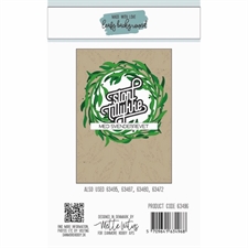 Dies Made With Love - Leafy Background