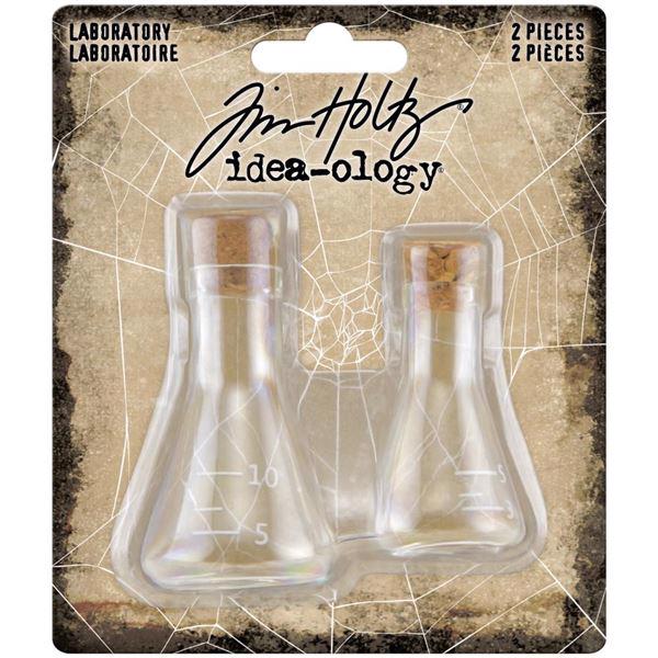 Tim Holtz / Idea-ology Halloween 2020 - Laboratory Corked Flasks