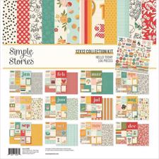 Simple Stories Paper Pack 12x12" Collection - Hello Today