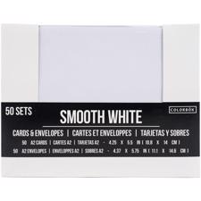 Colorbök Card & Envelope Pack - Smooth White (US-A2)
