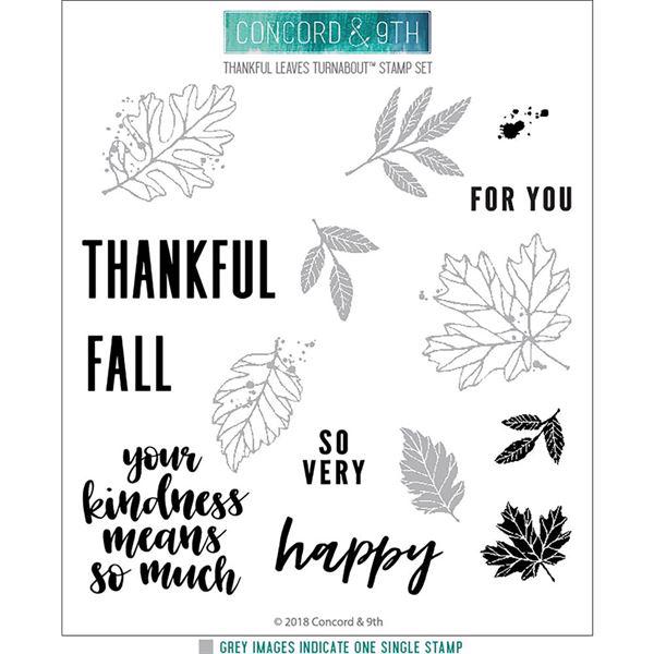 Concord & 9th Stamp - Thankful Leaves Turnabout