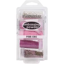 Stampendous Embossing Kit - Pink Chic (5 pkg)