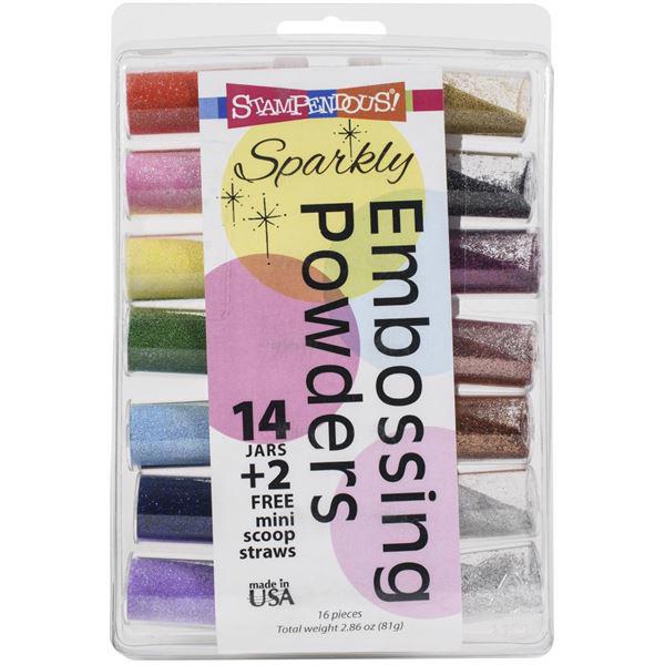 Stampendous Embossing Kit Sparkly (14 pkg)