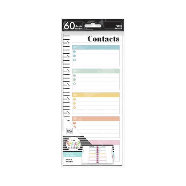 Happy Planner - Half Fill Paper / Contacts (std)