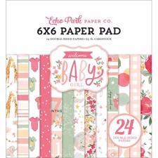 Echo Park Paper Pad 6x6" - Welcome Baby Girl