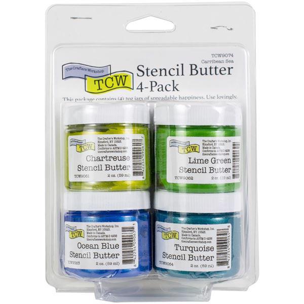 The Crafters Workshop Stencil Butter - 4-pack / Caribbean