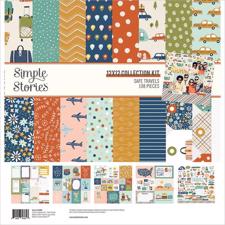 Simple Stories Paper Pack 12x12" Collection - Safe Travels