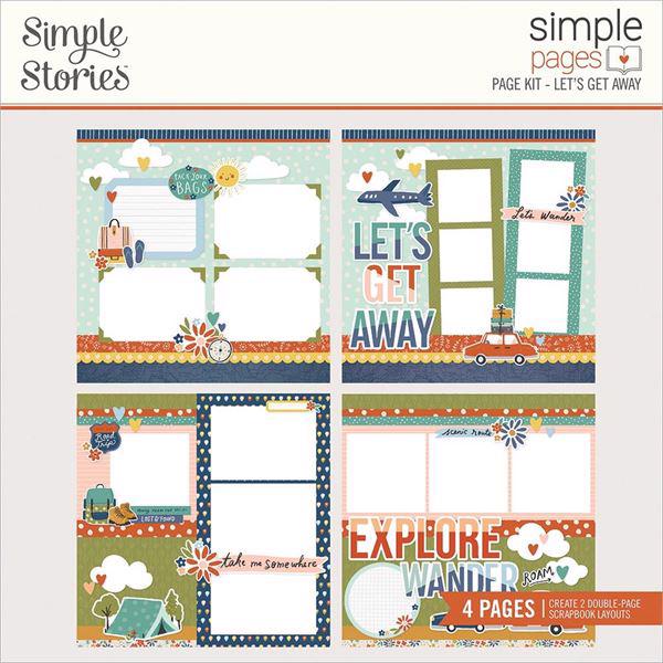 Simple Stories Simple Page Kit 12x12" - Let\'s Get Away
