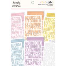 Simple Stories Color Vibe - Alpha Sticker Book / Spring