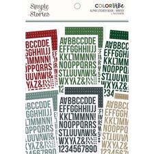 Simple Stories Color Vibe - Alpha Sticker Book / Winter
