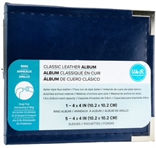 W R Makers MINI Album 4x4" - Kunstlæder / Navy (mini)