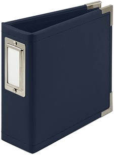W R Makers MINI Album 4x4" - Kunstlæder / Navy (mini)