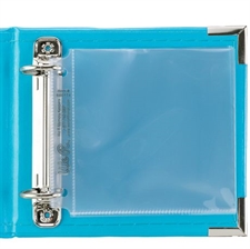 W R Makers MINI Album 4x4" - Kunstlæder / Aqua (mini)