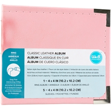 W R Makers MINI Album 4x4" - Kunstlæder / Pretty Pink (mini)