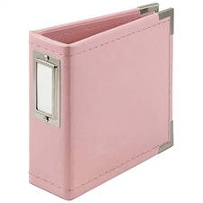 W R Makers MINI Album 4x4" - Kunstlæder / Pretty Pink (mini)