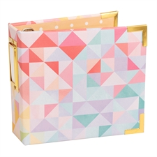 W R Makers MINI Album 4x4" - Wrapped / Paige Evans Geometric (mini)