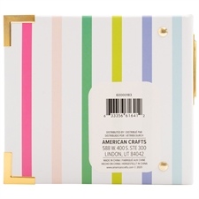 W R Makers MINI Album 4x4" - Wrapped / Paige Evans Striped (mini)