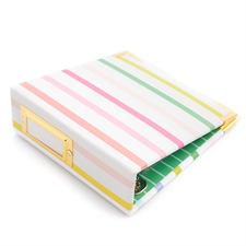 W R Makers MINI Album 4x4" - Wrapped / Paige Evans Striped (mini)