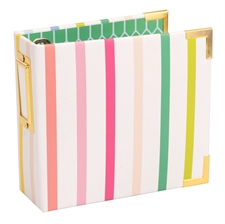 W R Makers MINI Album 4x4" - Wrapped / Paige Evans Striped (mini)