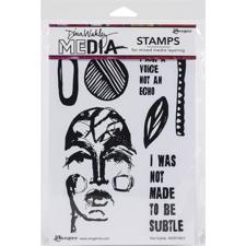 Dina Wakley Cling Rubber Stamp Set - Not Subtle
