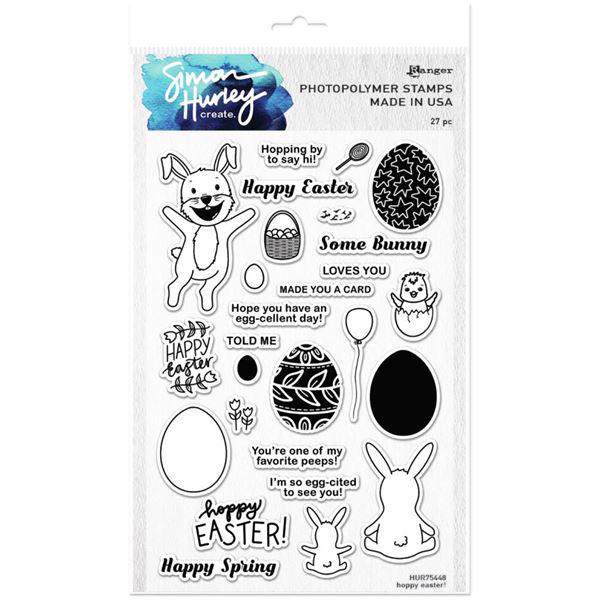 Simon Hurley Clear Stamp Set - Happy Easter