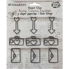49 and Market - Paperclips Shapes / Dark Greig