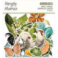 Simple Stories Die Cuts - Garden Bits / Simple Vintage Farmhouse Garden